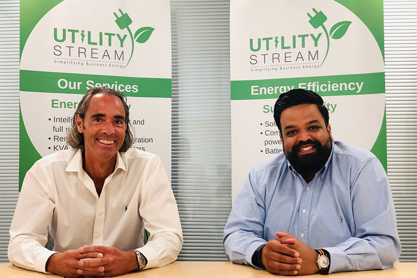 two founders of Utility Stream business